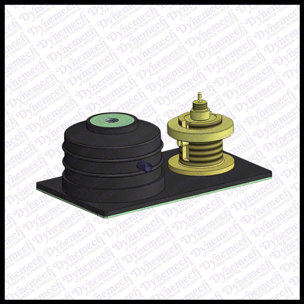 Dynemech Vibration-Resistant Shock Absorption  Heavy-Duty Pneumatic Mounts, Series DLPM1