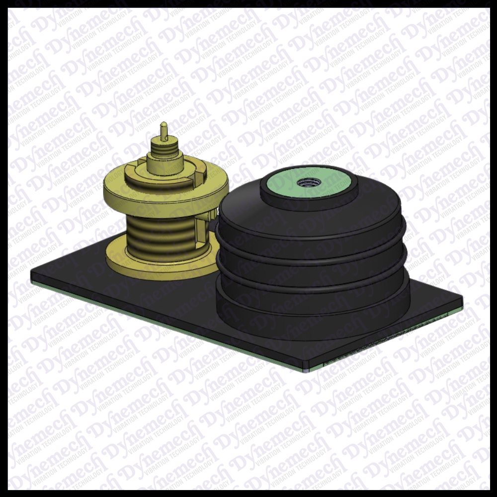Dynemech Vibration-Resistant Shock Absorption  Heavy-Duty Pneumatic Mounts, Series DLPM1