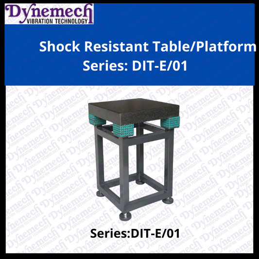 Shock Resistant / Anti-Vibration Table with Elastomeric Mounts, Series: DIT-E/01