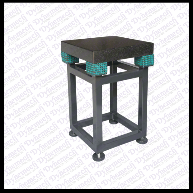 Shock Resistant / Anti-Vibration Table with Elastomeric Mounts, Series: DIT-E/01