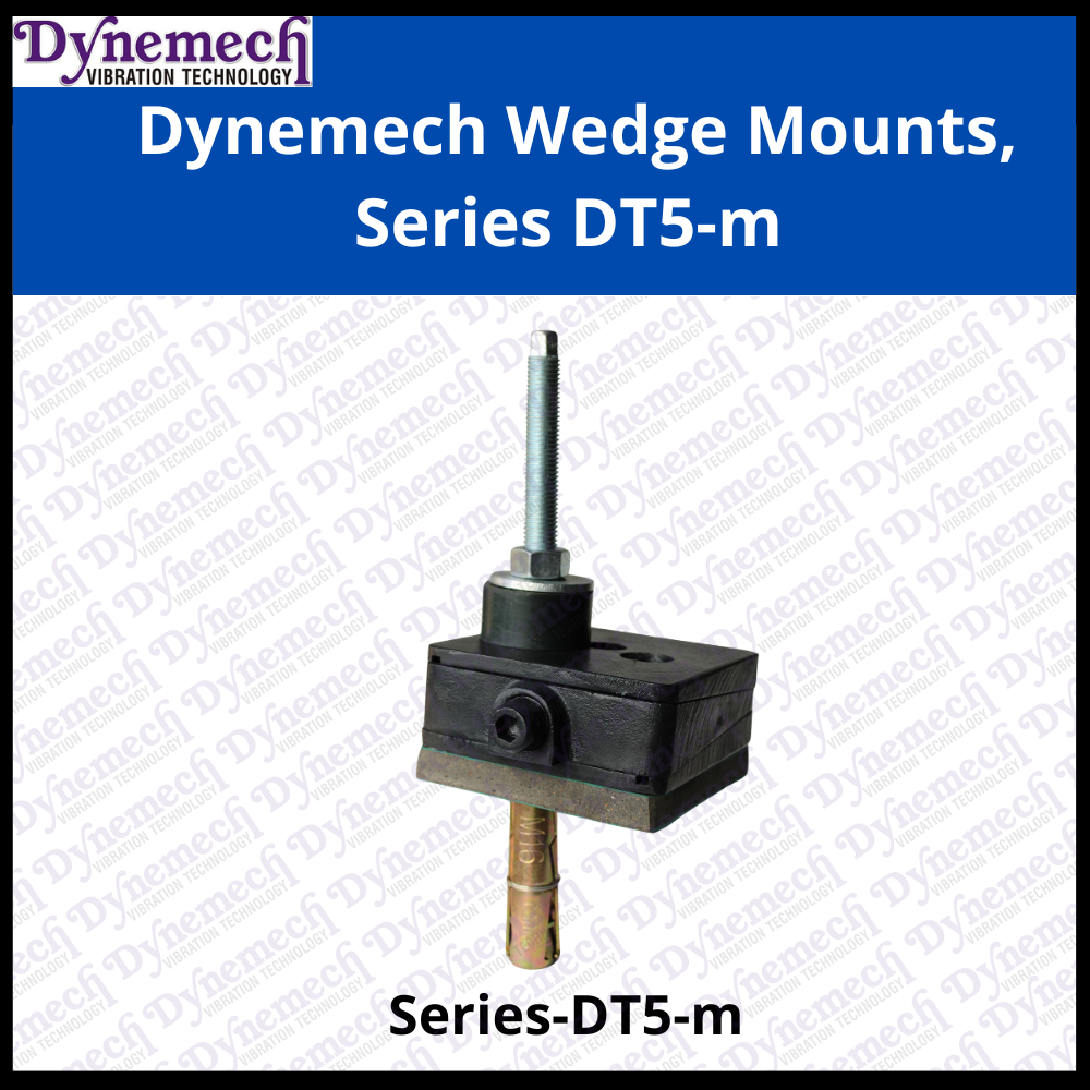 Dynemech threaded wedge vibration isolation mounts Series DT5m