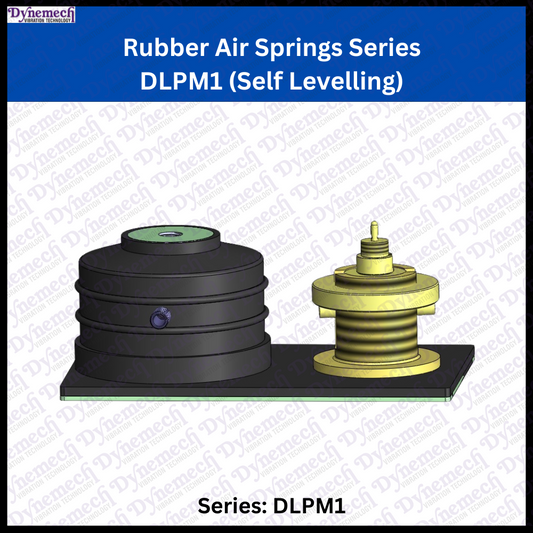 Dynemech Vibration-Resistant Shock Absorption  Heavy-Duty Pneumatic Mounts, Series DLPM1