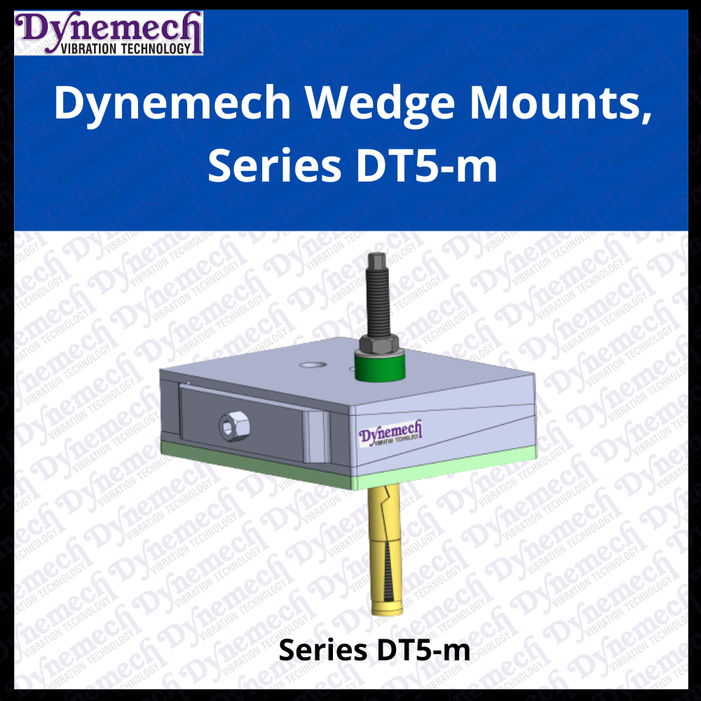 Dynemech threaded wedge vibration isolation mounts Series DT5m