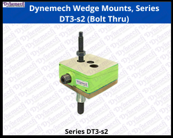 Dynemech Elevated wedge vibration  isolation mounts Series DT3s2
