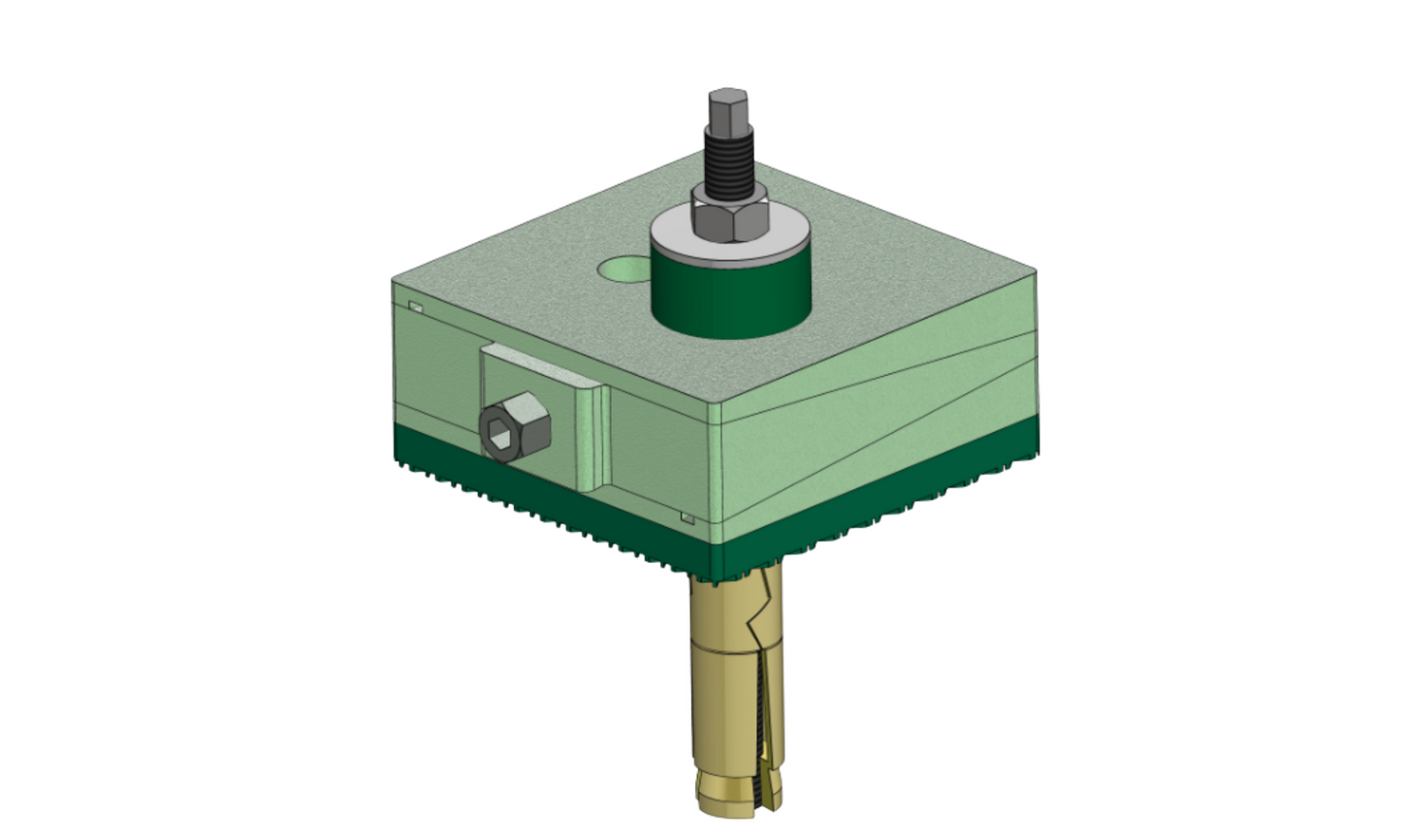 Dynemech threaded wedge vibration isolation mounts Series DT5m