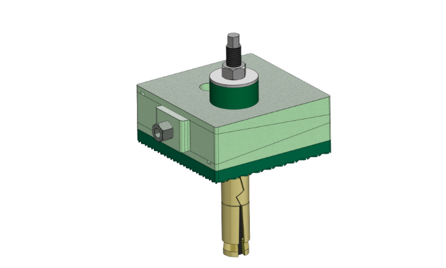Dynemech threaded wedge vibration isolation mounts Series DT5m
